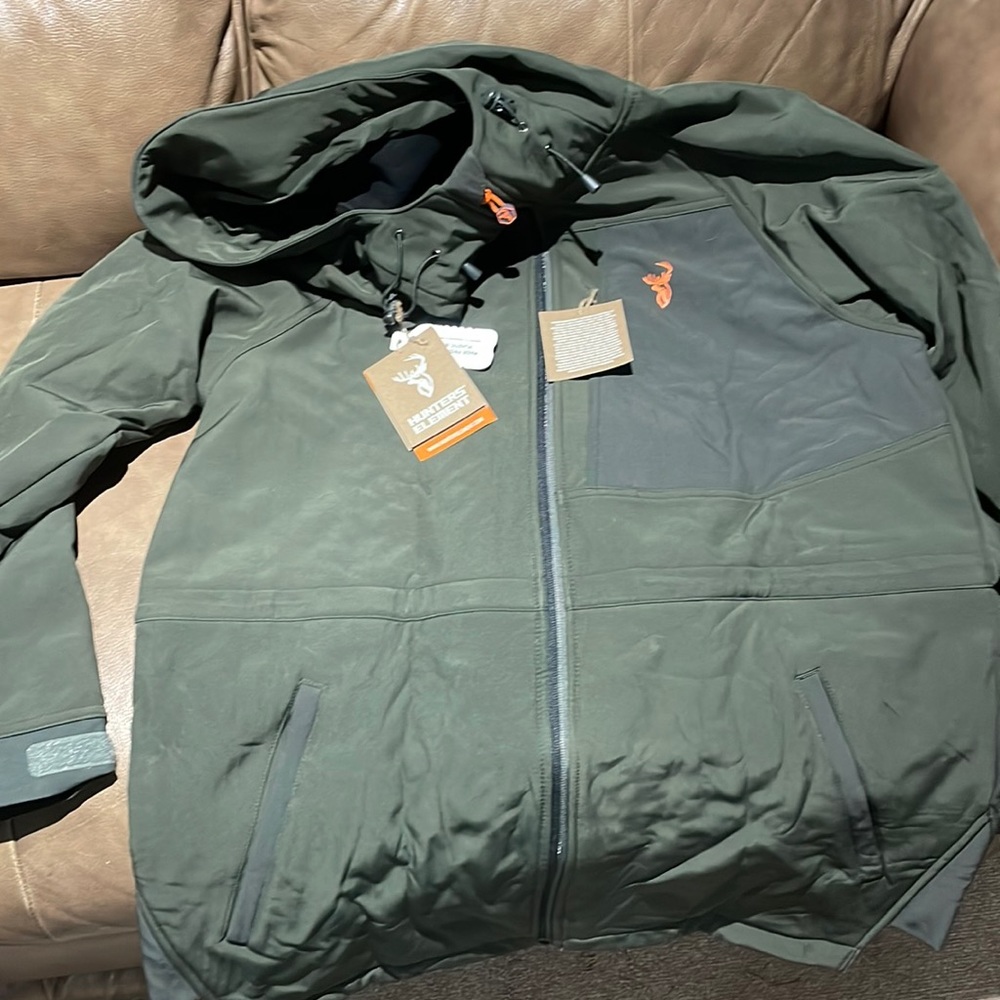 Green, Hunters Element Soft Shell Jacket.